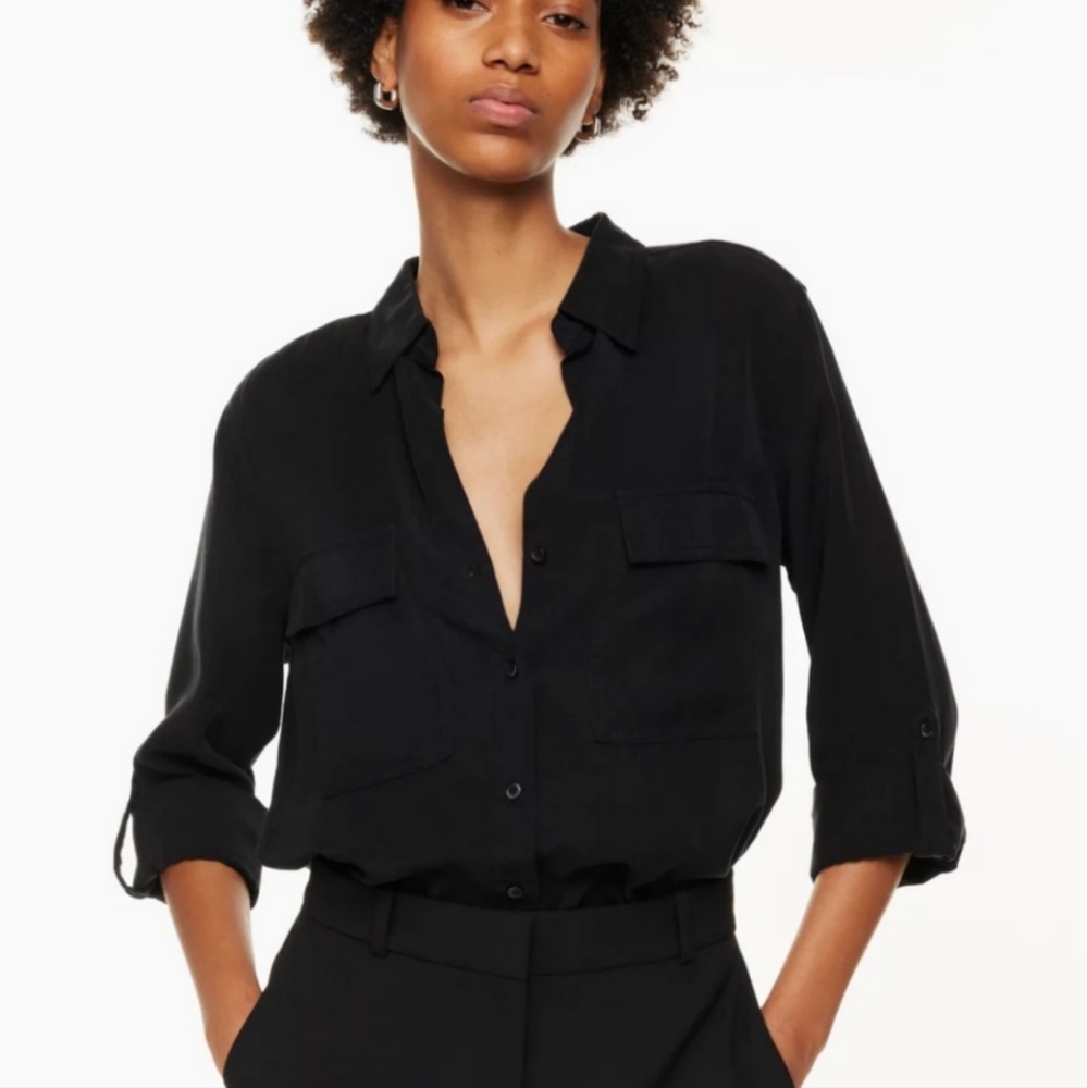 Babaton Black Button Down Shirt - image 3